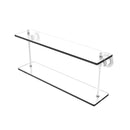 Allied Brass Astor Place Collection 22 Inch Two Tiered Glass Shelf AP-2-22-WHM