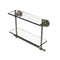 Allied Brass Astor Place Collection 16 Inch Two Tiered Glass Shelf with Integrated Towel Bar AP-2TB-16-ABR