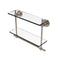 Allied Brass Astor Place Collection 16 Inch Two Tiered Glass Shelf with Integrated Towel Bar AP-2TB-16-PEW