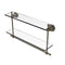 Allied Brass Astor Place Collection 22 Inch Two Tiered Glass Shelf with Integrated Towel Bar AP-2TB-22-ABR