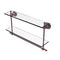 Allied Brass Astor Place Collection 22 Inch Two Tiered Glass Shelf with Integrated Towel Bar AP-2TB-22-CA