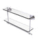 Allied Brass Astor Place Collection 22 Inch Two Tiered Glass Shelf with Integrated Towel Bar AP-2TB-22-PC
