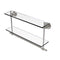 Allied Brass Astor Place Collection 22 Inch Two Tiered Glass Shelf with Integrated Towel Bar AP-2TB-22-SN