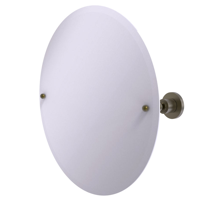 Allied Brass Frameless Round Tilt Mirror with Beveled Edge AP-90-ABR