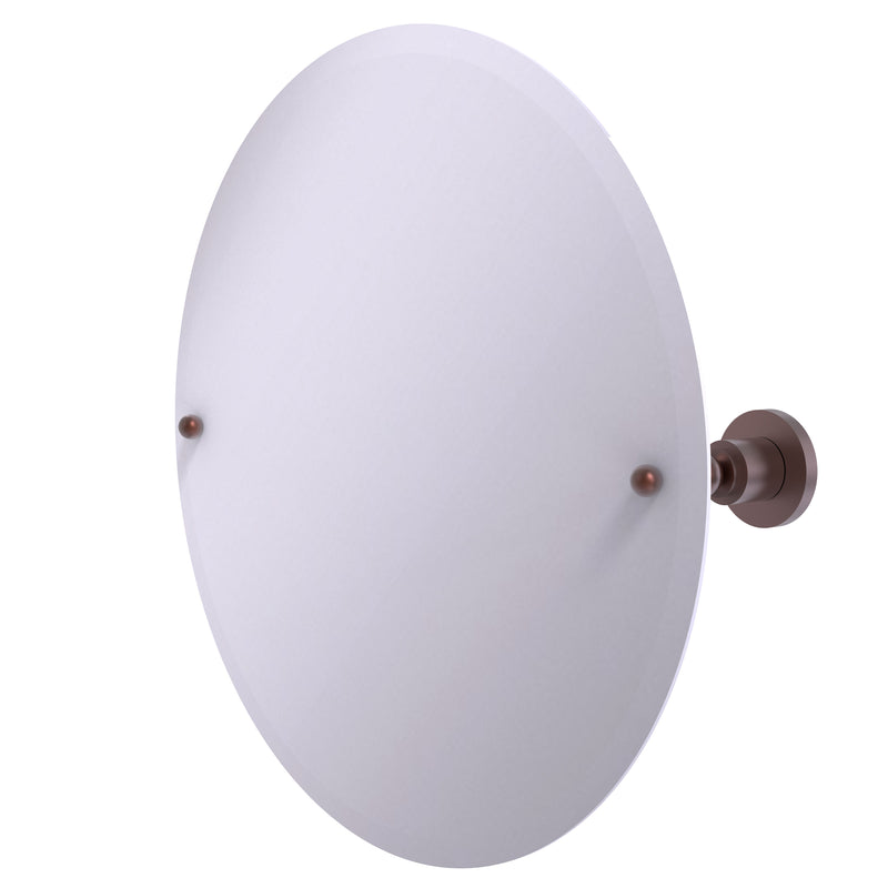 Allied Brass Frameless Round Tilt Mirror with Beveled Edge AP-90-CA