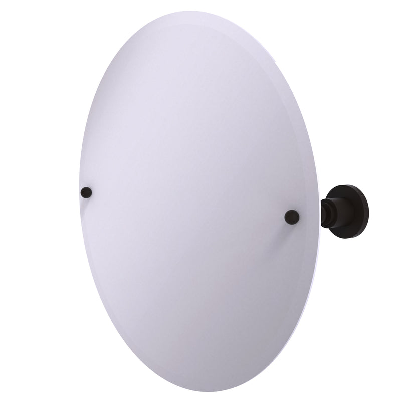 Allied Brass Frameless Round Tilt Mirror with Beveled Edge AP-90-ORB