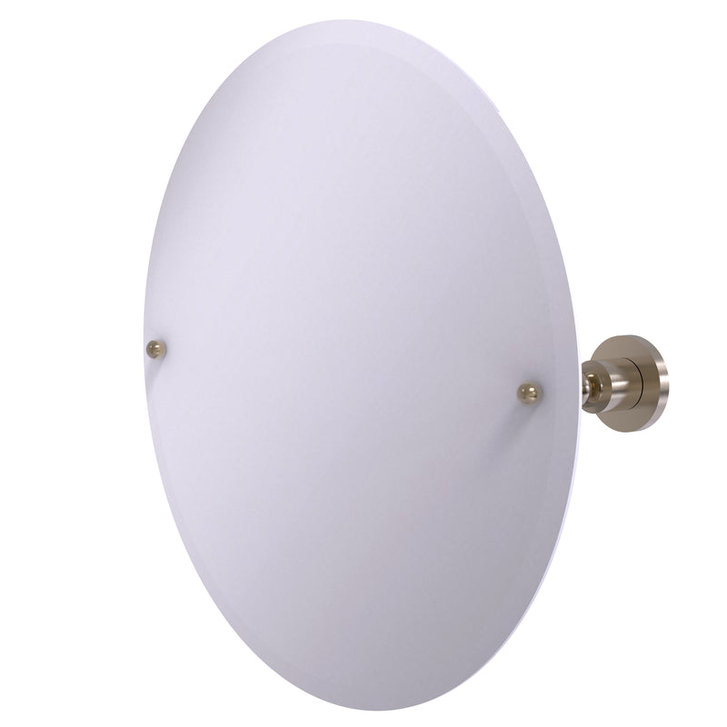 Allied Brass Frameless Round Tilt Mirror with Beveled Edge AP-90-PEW