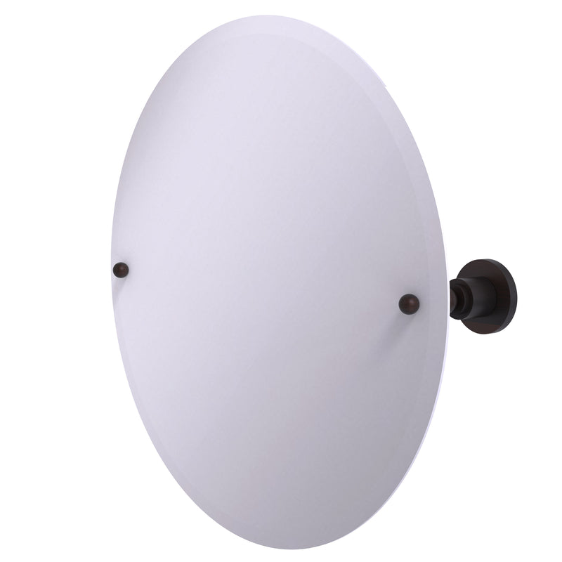 Allied Brass Frameless Round Tilt Mirror with Beveled Edge AP-90-VB