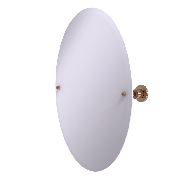 Allied Brass Frameless Oval Tilt Mirror with Beveled Edge AP-91-BBR