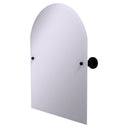 Allied Brass Frameless Arched Top Tilt Mirror with Beveled Edge AP-94-BKM
