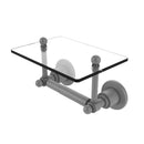 Allied Brass Astor Place Collection Two Post Toilet Tissue Holder with Glass Shelf AP-GLT-24-GYM