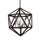 Dainolite 5 Light Chandeliermatte Blk/Sc ARC-185C-SC