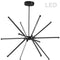 Dainolite 60 Watt Chandelier Mb with Wh Acrylic Diffuser ARY-3260LEDC-MB