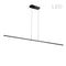 Dainolite 30W Horizontal Pendant Matte Black with White Acrylic Diffuser ARY-3830LEDHP-MB