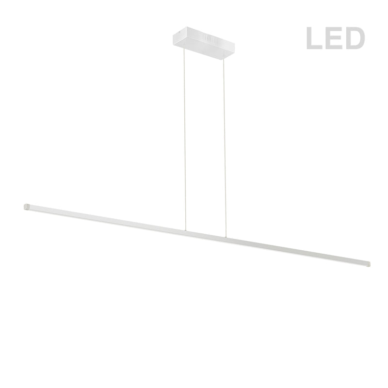 Dainolite 30W Horizontal Pendant Matte White with White Acrylic Diffuser ARY-3830LEDHP-MW