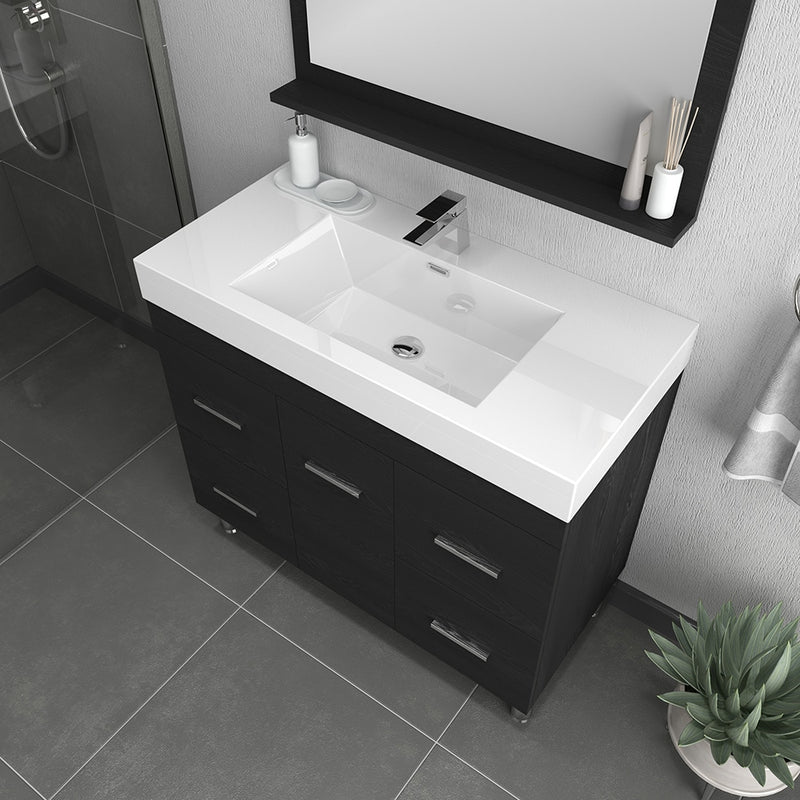 Alya Bath Ripley 39" Black Vanity with Sink AT-8041-B