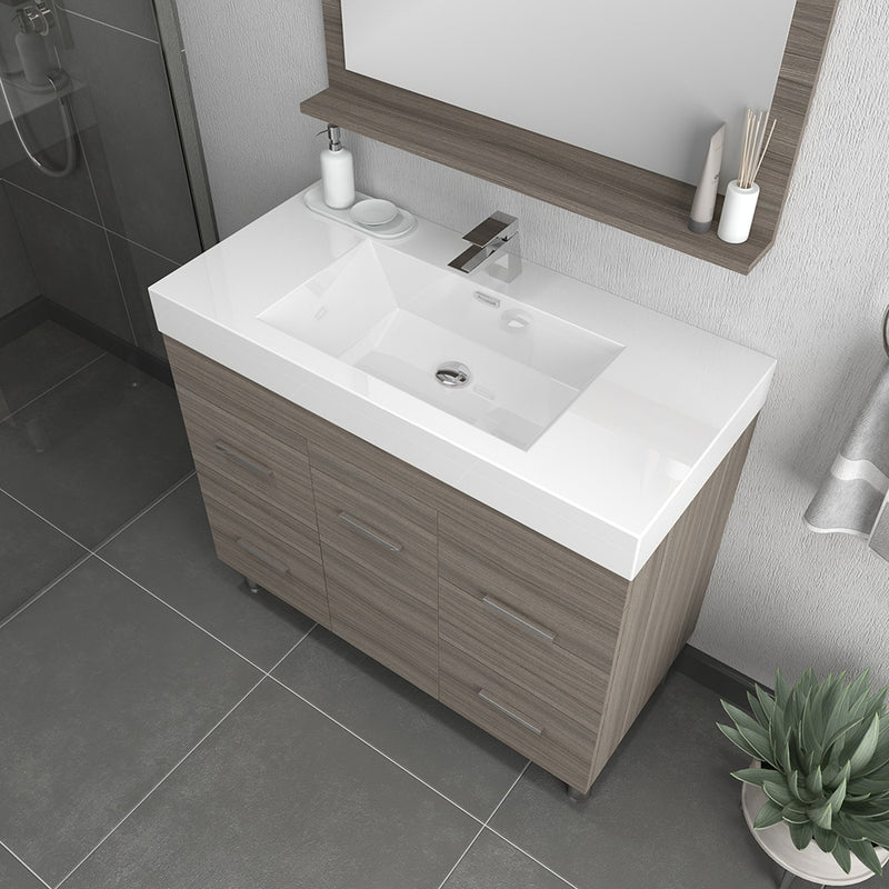 Alya Bath Ripley 39" Gray Vanity with Sink AT-8041-G