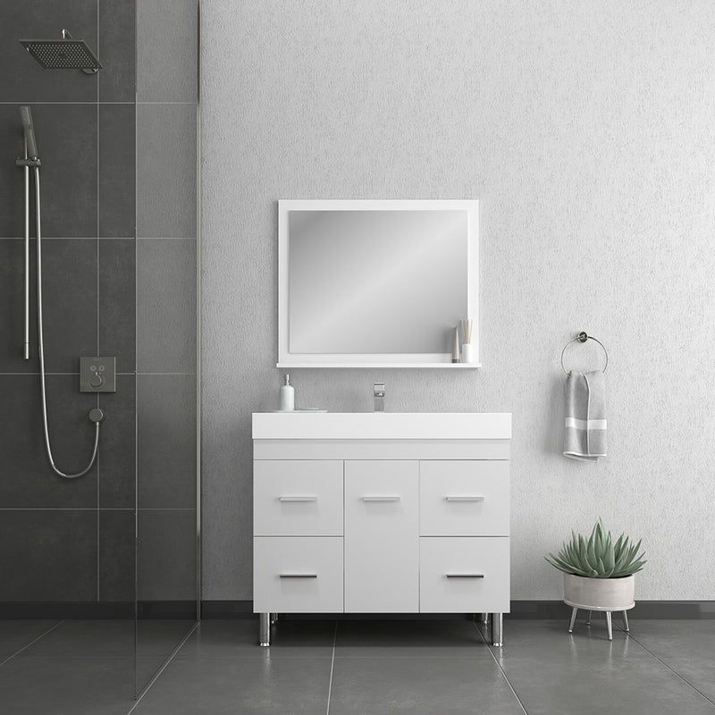 Alya Bath Ripley 39" White Vanity with Sink AT-8041-W