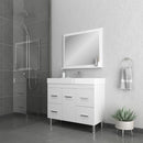 Alya Bath Ripley 39" White Vanity with Sink AT-8041-W