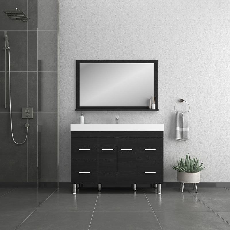 Alya Bath Ripley 48" Black Vanity with Sink AT-8042-B