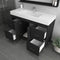 Alya Bath Ripley 48" Black Vanity with Sink AT-8042-B