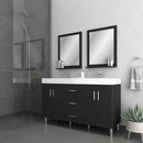 Alya Bath Ripley 56" Black Double Vanity with Sink AT-8043-B-D