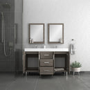 Alya Bath Ripley 56" Gray Double Vanity with Sink AT-8043-G-D