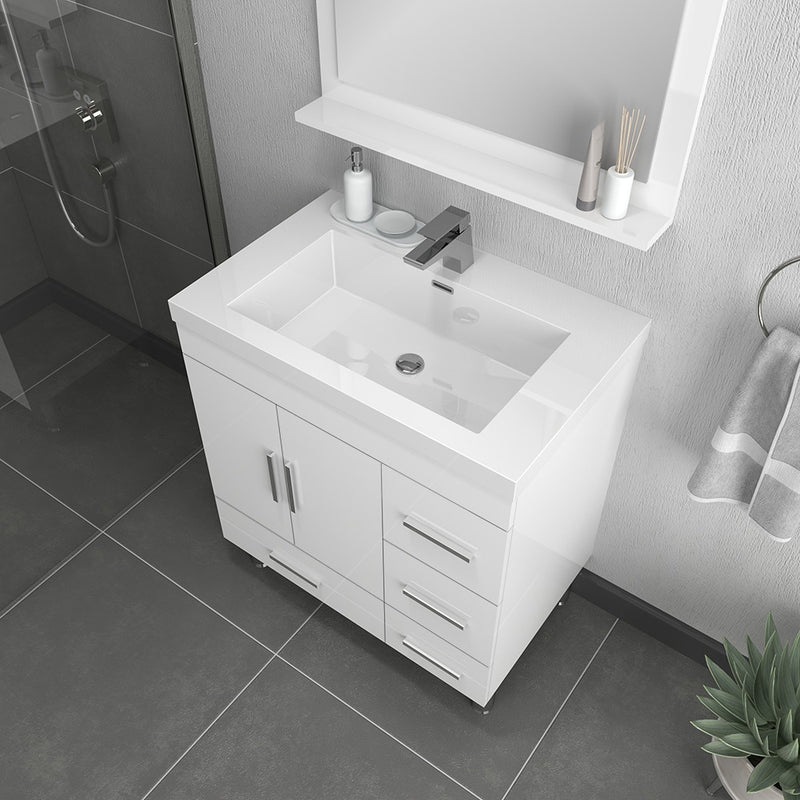 Alya Bath Ripley 30" White Vanity with Sink AT-8050-W