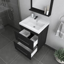 Alya Bath Ripley 24" Black Vanity with Sink AT-8080-B