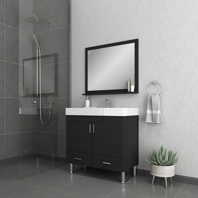 Alya Bath Ripley 36" Black Vanity with Sink AT-8089-B