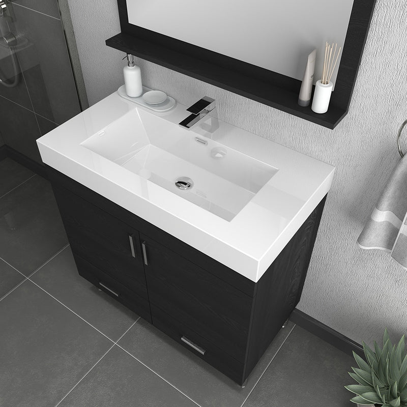 Alya Bath Ripley 36" Black Vanity with Sink AT-8089-B