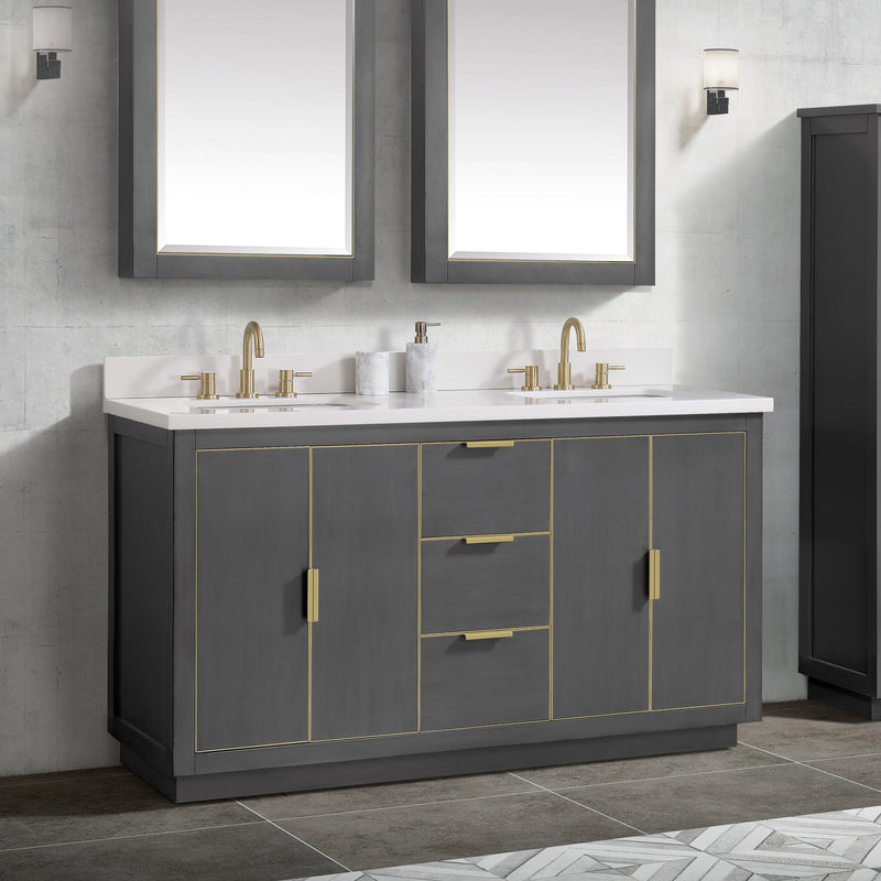 Avanity Austen 61 inch Vanity Combo AUSTEN-VS61-TGG-WQ