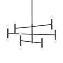 Dainolite 12 Light Incandescent Chandelier Matte Black AVA-3012C-MB