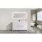 Alma Vanity Alma Allier 60" High Gloss White Modern Vanity with Integrated Countertop with Sink ALLIER60S-GW