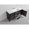 Alma Vanity Alma Allier 60" Matte Gray Single Sink Vanity with Integrated Countertop with Sink ALLIER60S-WB