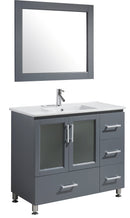 Design Element Stanton 40" Single Sink Vanity Set in Gray Finish
