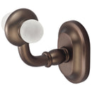 Water Creation Elegant Matching Glass Series Robe Hooks in Oil-rubbed Bronze Finish BA-0006-03