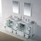 Sydney 84 Inch Vanity with Double Side Cabinet by Blossom in Glossy White