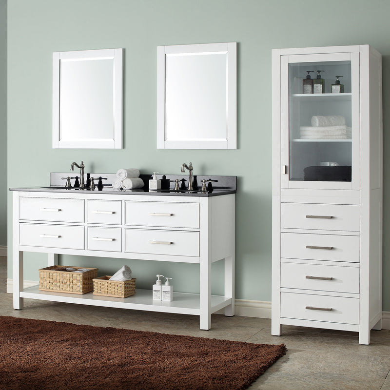 Avanity Brooks 61 inch Vanity Combo BROOKS-VS60-WT-A