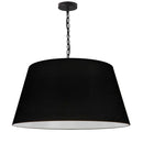 Dainolite 1 Light Brynn Large Pendant Blk Shade Black BRY-L-BK-797