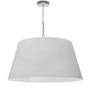 Dainolite 1 Light Brynn Large Pendant White Shade Pc BRY-L-PC-790