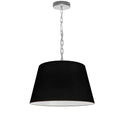 Dainolite 1 Light Brynn Small Pendant Black Shade Pc BRY-S-PC-797