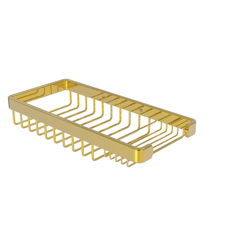 Allied Brass Rectangular Combination Shower Basket BSK-60SR-PB