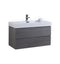 KubeBath Bliss 40" Gray Oak Wall Mount Modern Bathroom Vanity BSL40-GO