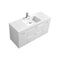 KubeBath Bliss 48" High Gloss White Wall Mount Modern Bathroom Vanity BSL48-GW