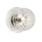 Dainolite 1 Light Incandescent Wall Sconce Polished Chrome with Clear Glass BUR-51W-PC-CL