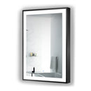 Krugg Soho 24" X 36" Black LED Bathroom Mirror SOHO2436B