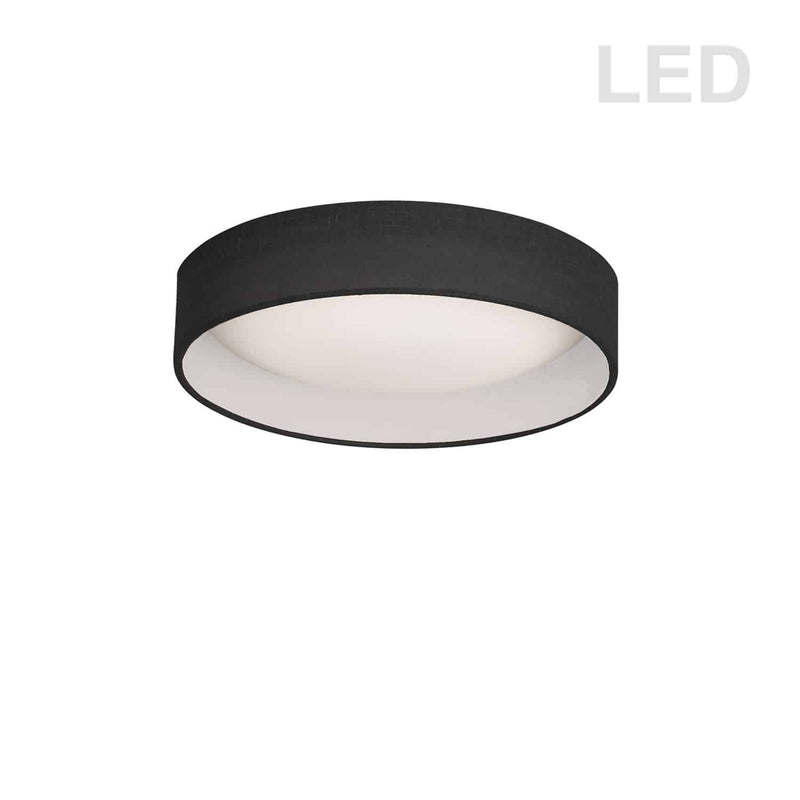 Dainolite 11" Flush Mount Black Shade CFLD-1114-797