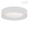 Dainolite 15" Light Flush Mount Fixture White Shade CFLD-1522-790