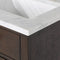 Water Creation Chestnut 24" Single Sink Carrara White Marble Countertop Vanity In Brown Oak with Grooseneck Faucet and Mirror CH24CW06BK-R21BL1406